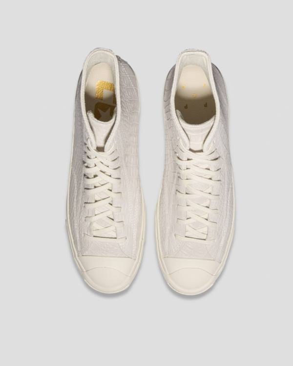 Zapatillas Altas Converse Pop Trading Co Jack Purcell Pro Tenis Beige | CV-394AHE