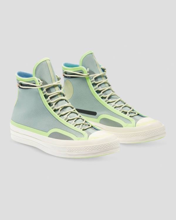 Zapatillas Altas Converse Seam Tape Chuck 70 Tenis Verde | CV-123YZB