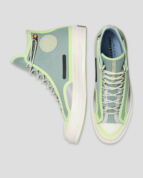 Zapatillas Altas Converse Seam Tape Chuck 70 Tenis Verde | CV-123YZB