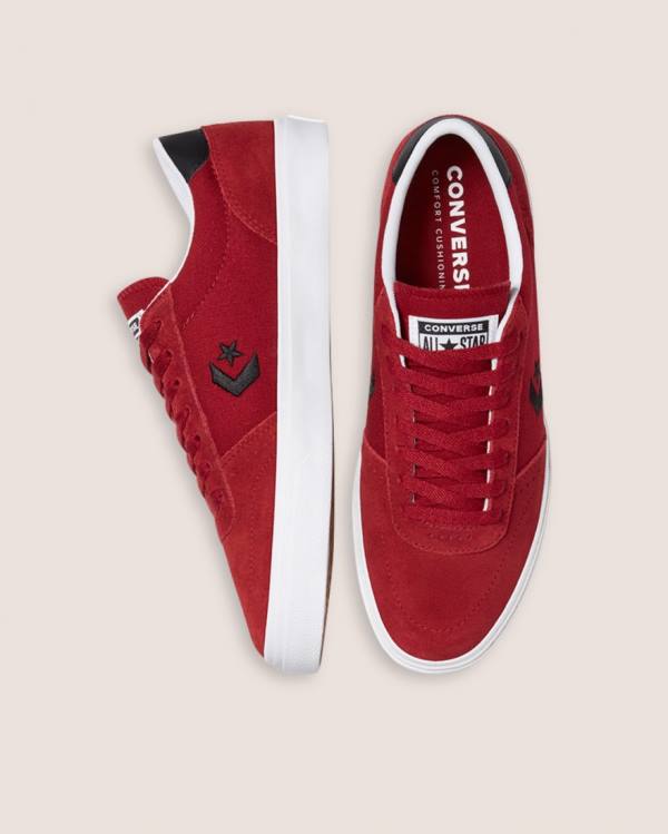 Zapatillas Bajas Converse Boulevard Gamuza Tenis Rojas | CV-345PFU