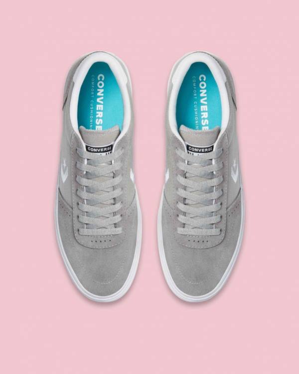 Zapatillas Bajas Converse Boulevard Tenis Gris | CV-405DVB