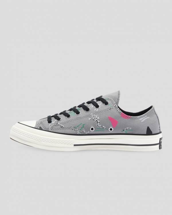 Zapatillas Bajas Converse Chuck 70 80s Archive Print Tenis Gris | CV-219NLF