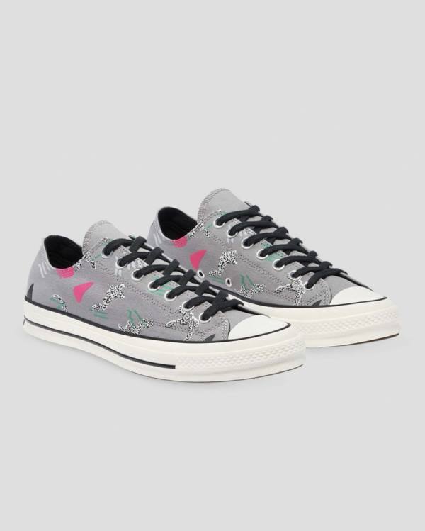 Zapatillas Bajas Converse Chuck 70 80s Archive Print Tenis Gris | CV-219NLF