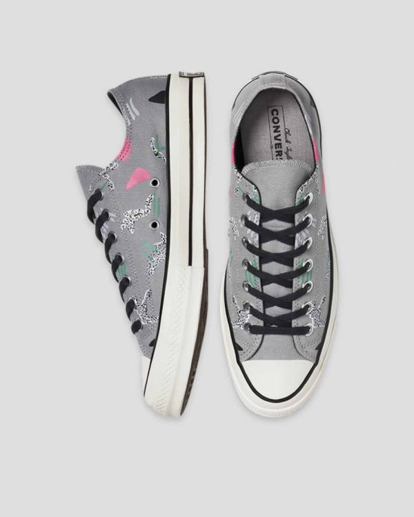 Zapatillas Bajas Converse Chuck 70 80s Archive Print Tenis Gris | CV-219NLF