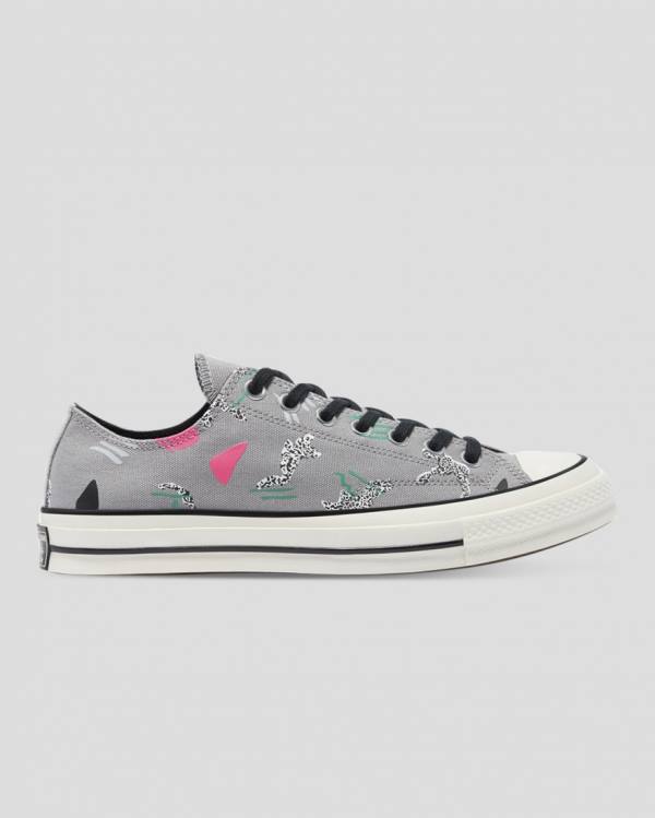 Zapatillas Bajas Converse Chuck 70 80s Archive Print Tenis Gris | CV-219NLF