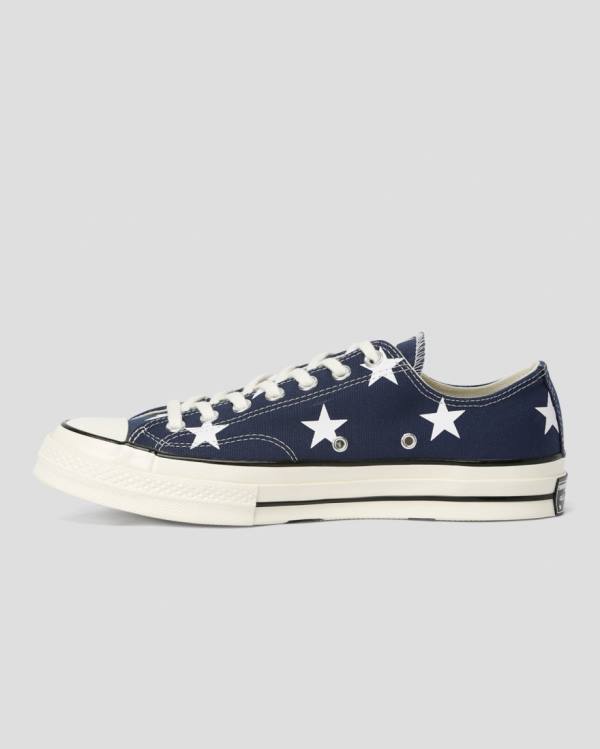 Zapatillas Bajas Converse Chuck 70 Archive Print Tenis Azules | CV-073ACT