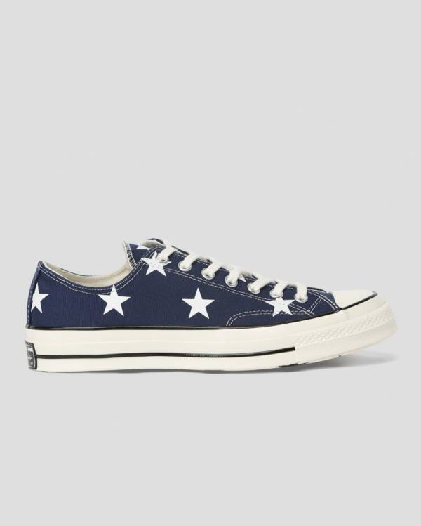 Zapatillas Bajas Converse Chuck 70 Archive Print Tenis Azules | CV-710OIJ