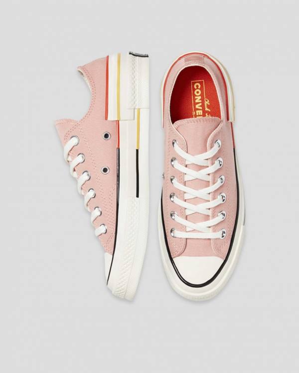 Zapatillas Bajas Converse Chuck 70 Colour Block Tenis Rosas | CV-128DFK