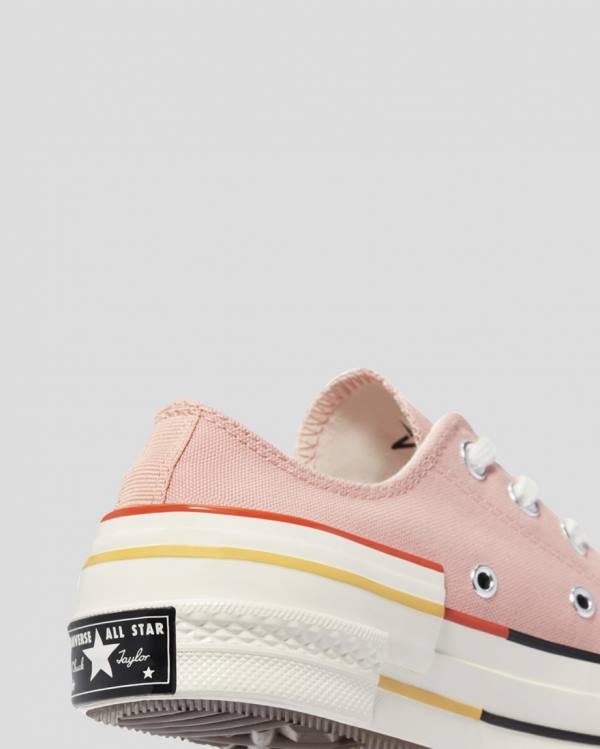 Zapatillas Bajas Converse Chuck 70 Colour Block Tenis Rosas | CV-128DFK