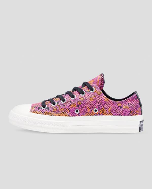 Zapatillas Bajas Converse Chuck 70 Cuero Printed Tenis Rosas Naranjas | CV-089YLW