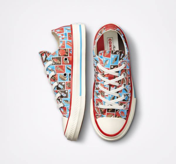 Zapatillas Bajas Converse Chuck 70 Frozen Treats Tenis Rojas Azules | CV-271HLX