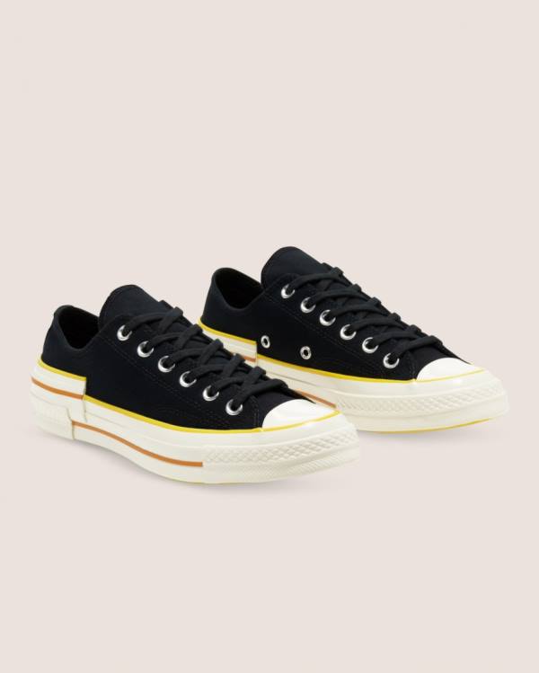 Zapatillas Bajas Converse Chuck 70 Hacked Heel Tenis Negras | CV-093BKU