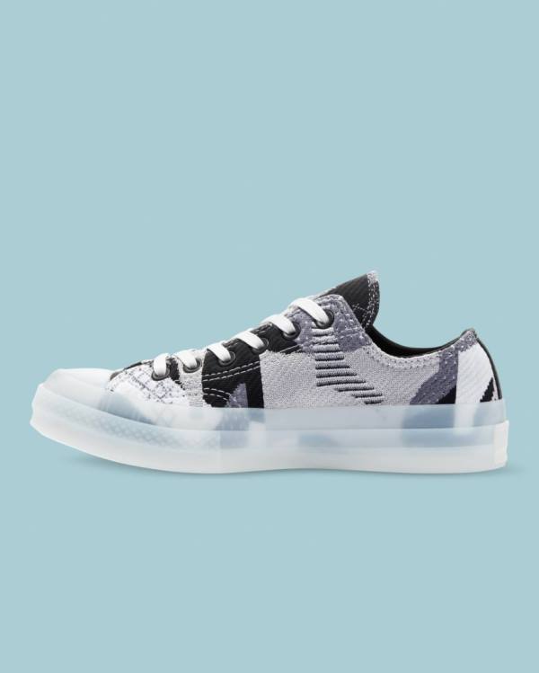 Zapatillas Bajas Converse Chuck 70 Knit Print Tenis Negras | CV-293PNJ