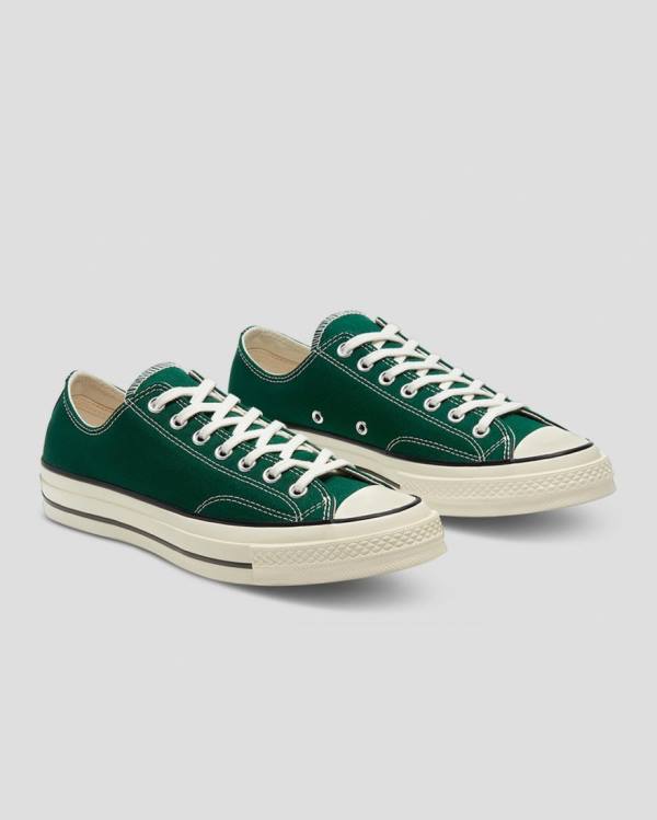 Zapatillas Bajas Converse Chuck 70 Organic Lona Tenis Verde | CV-287KVX