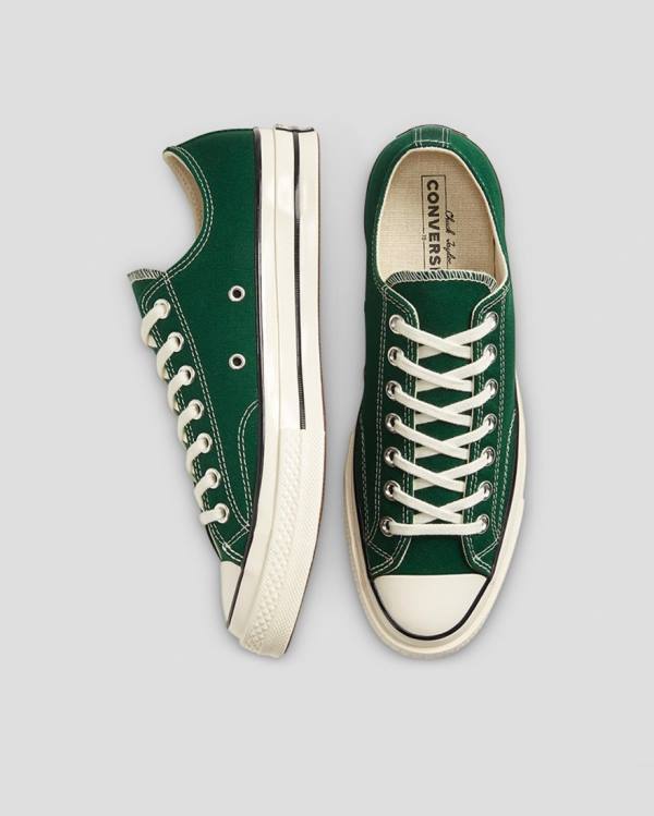 Zapatillas Bajas Converse Chuck 70 Organic Lona Tenis Verde | CV-287KVX