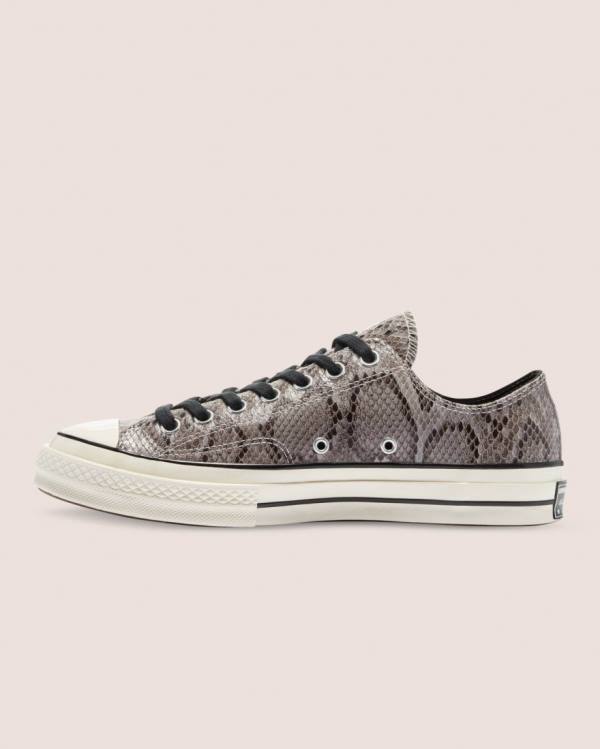 Zapatillas Bajas Converse Chuck 70 Reptile Gamuza Tenis Gris | CV-790LPZ