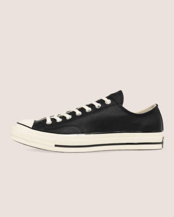 Zapatillas Bajas Converse Chuck 70 Seasonal Cuero Tenis Negras | CV-923BIT