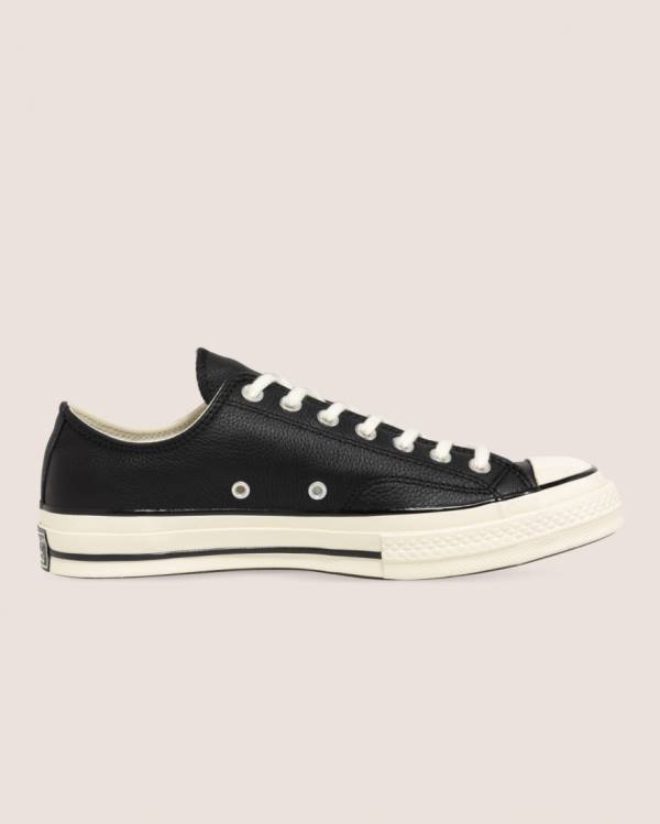 Zapatillas Bajas Converse Chuck 70 Seasonal Cuero Tenis Negras | CV-923BIT