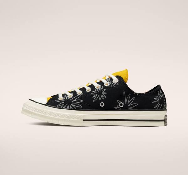 Zapatillas Bajas Converse Chuck 70 Sunny Floral Tenis Negras | CV-109JBD