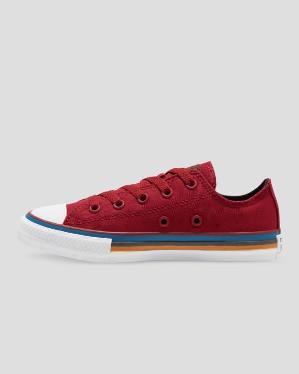 Zapatillas Bajas Converse Chuck Taylor All Star Multi Stripe Tenis Rojas | CV-056MWR