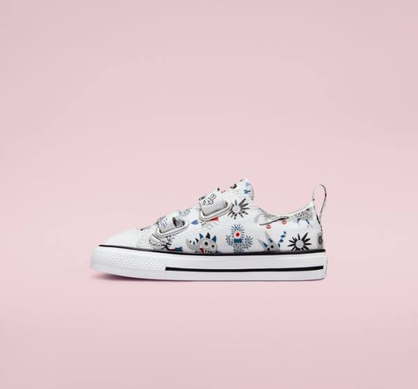 Zapatillas Bajas Converse Chuck Taylor All Star Easy-On Creatures Tenis Blancas Gris Azules | CV-056YKF