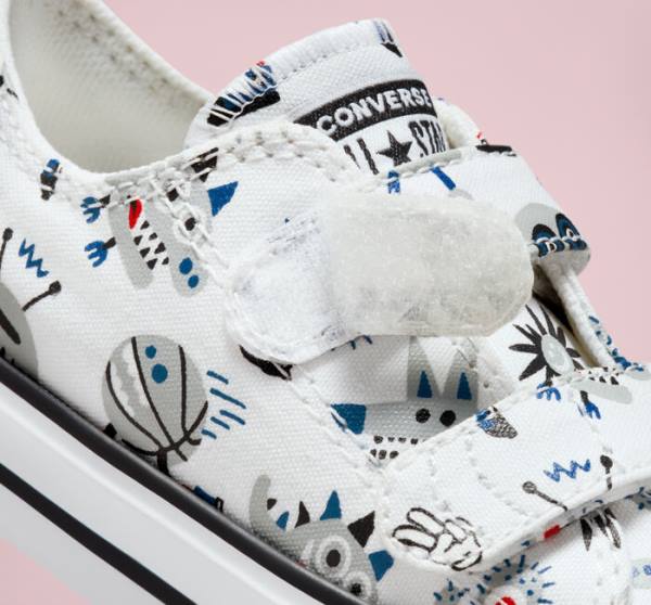 Zapatillas Bajas Converse Chuck Taylor All Star Easy-On Creatures Tenis Blancas Gris Azules | CV-056YKF