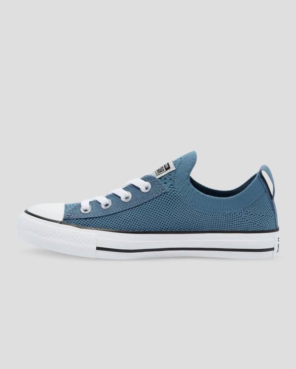 Zapatillas Bajas Converse Chuck Taylor All Star Shoreline Knit Glitter Tenis Azules | CV-082TOP