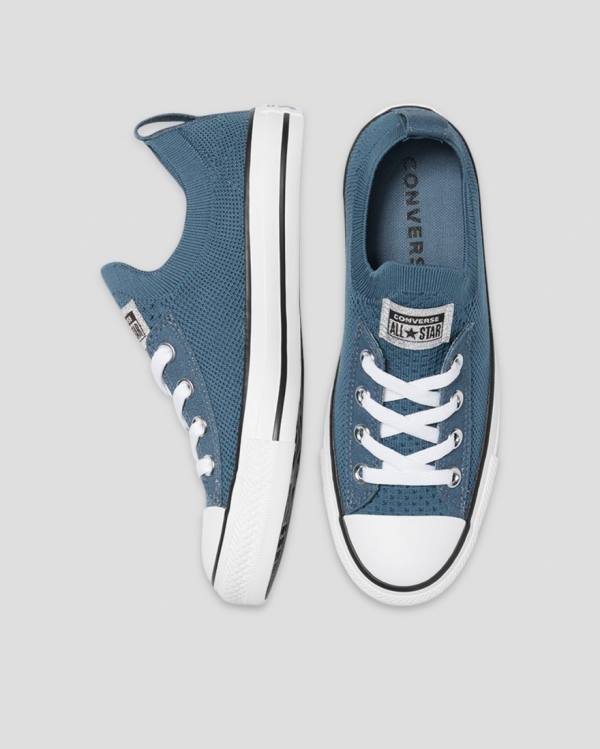 Zapatillas Bajas Converse Chuck Taylor All Star Shoreline Knit Glitter Tenis Azules | CV-082TOP