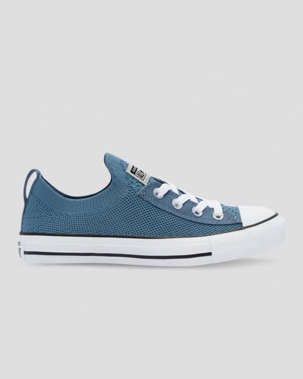 Zapatillas Bajas Converse Chuck Taylor All Star Shoreline Knit Glitter Tenis Azules | CV-082TOP