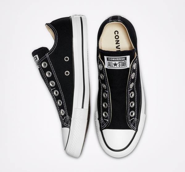 Zapatillas Bajas Converse Chuck Taylor All Star Slip Tenis Negras Blancas | CV-126OGA