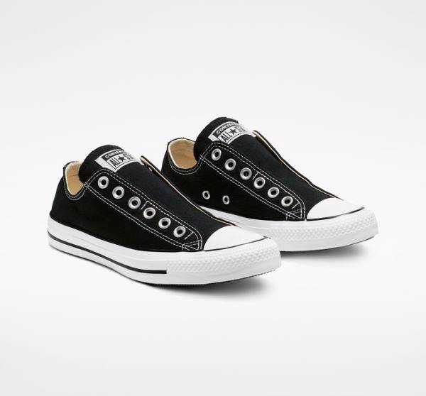 Zapatillas Bajas Converse Chuck Taylor All Star Slip Tenis Negras Blancas | CV-126OGA