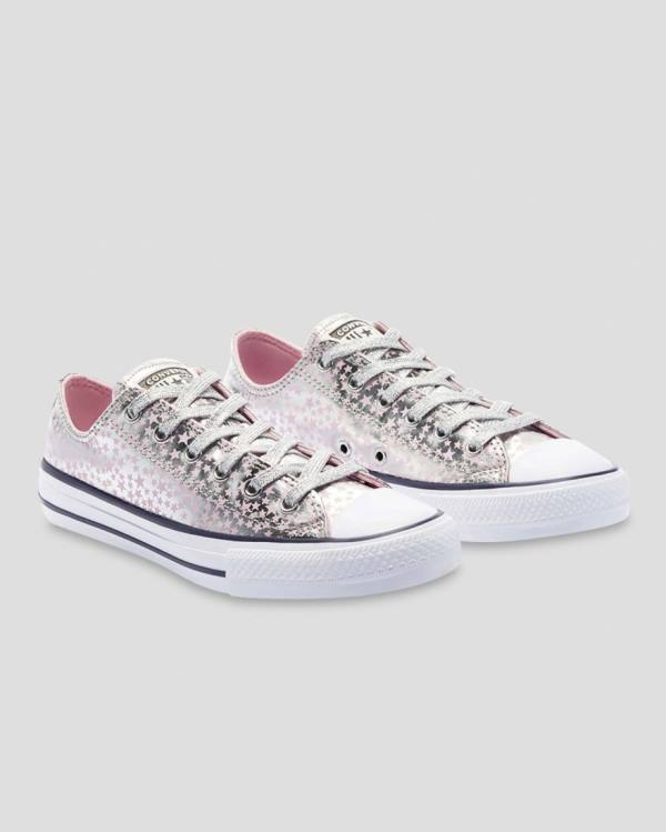 Zapatillas Bajas Converse Chuck Taylor All Star Shes A Star Tenis Rosas Plateadas | CV-184SEU