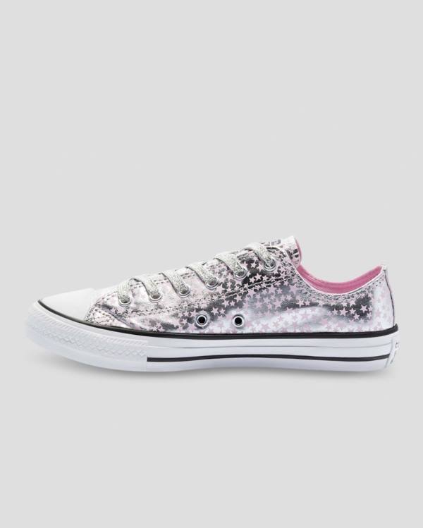 Zapatillas Bajas Converse Chuck Taylor All Star Shes A Star Tenis Rosas Plateadas | CV-184SEU