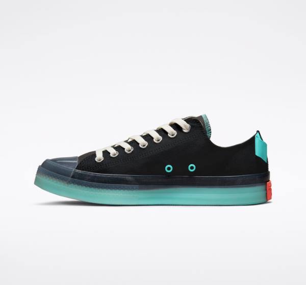 Zapatillas Bajas Converse Chuck Taylor All Star CX Stretch Lona Tenis Negras Turquesa | CV-193GMJ