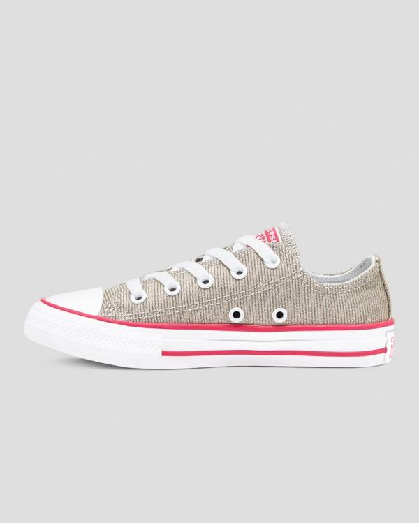 Zapatillas Bajas Converse Chuck Taylor All Star Glitter Textil Tenis Marrones | CV-254WYD