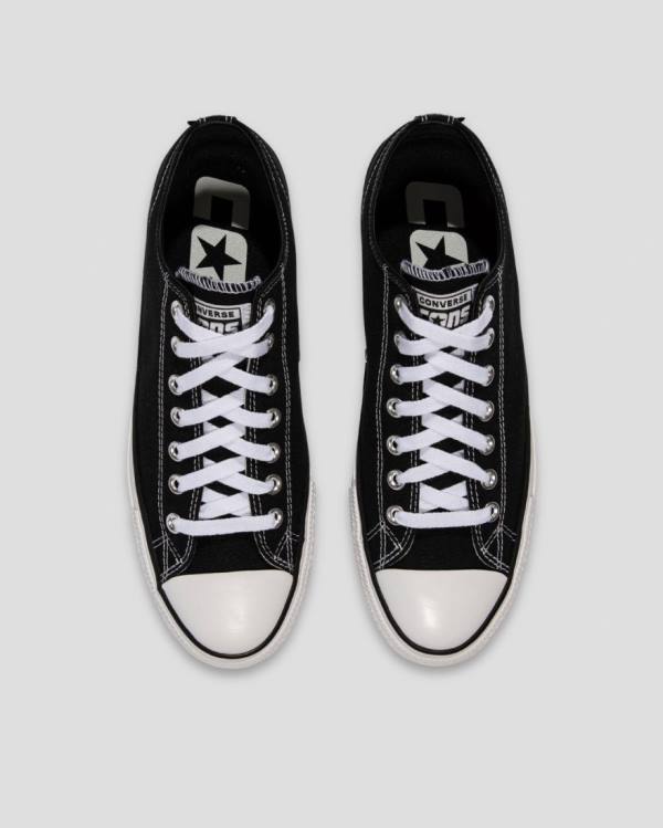 Zapatillas Bajas Converse Chuck Taylor All Star Pro Lona Tenis Negras | CV-476MTH