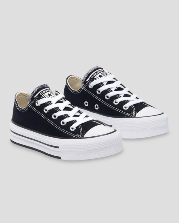 Zapatillas Bajas Converse Chuck Taylor All Star EVA Plataforma Tenis Negras | CV-510NYO