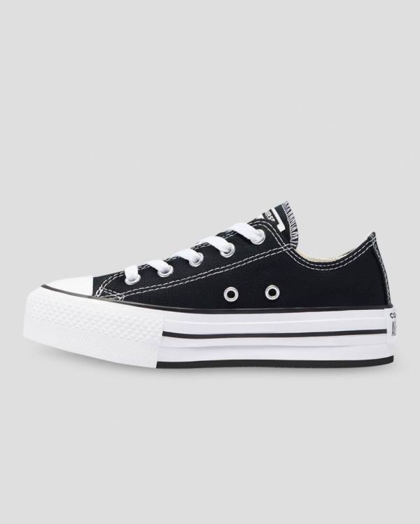 Zapatillas Bajas Converse Chuck Taylor All Star EVA Plataforma Tenis Negras | CV-510NYO