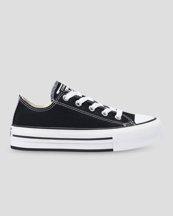 Zapatillas Bajas Converse Chuck Taylor All Star EVA Plataforma Tenis Negras | CV-510NYO