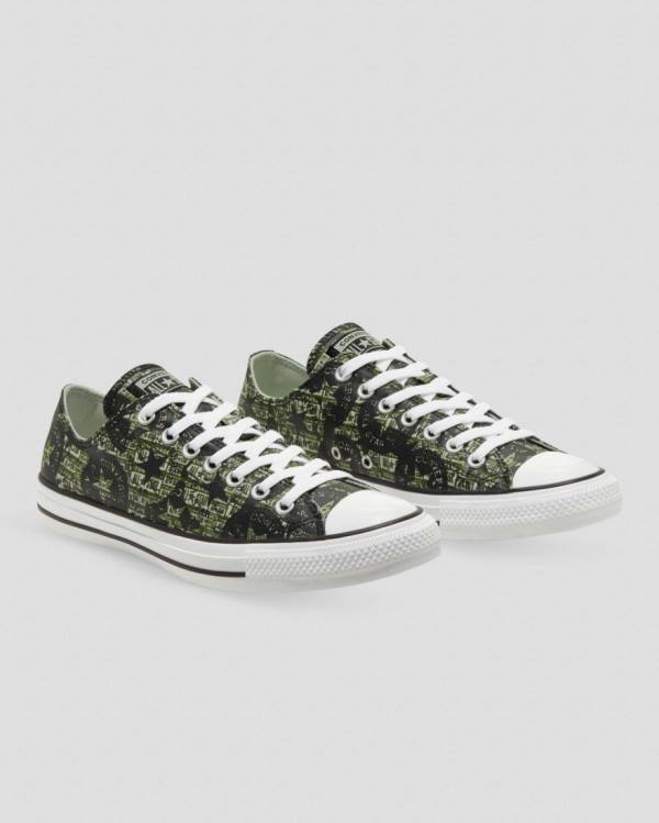 Zapatillas Bajas Converse Chuck Taylor All Star Logo Replay Tenis Negras | CV-521YMX