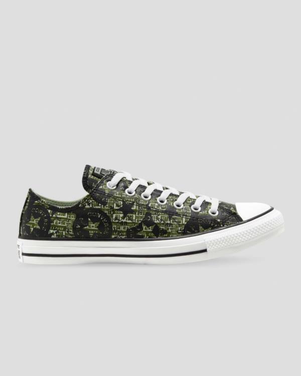 Zapatillas Bajas Converse Chuck Taylor All Star Logo Replay Tenis Negras | CV-521YMX