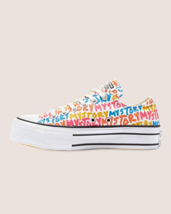 Zapatillas Bajas Converse Chuck Taylor All Star My Story Double Stacked Lift Tenis Multicolor | CV-567KBT