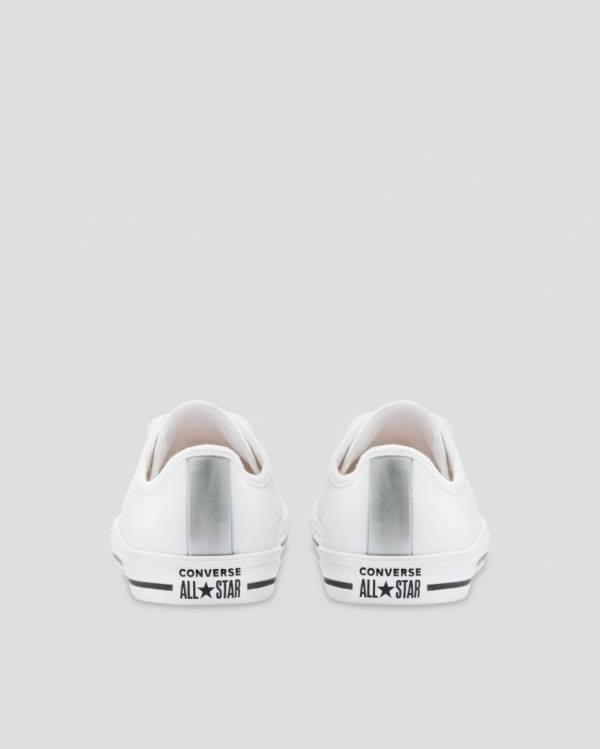 Zapatillas Bajas Converse Chuck Taylor All Star Dainty Mono Metallic Tenis Blancas | CV-578TJW