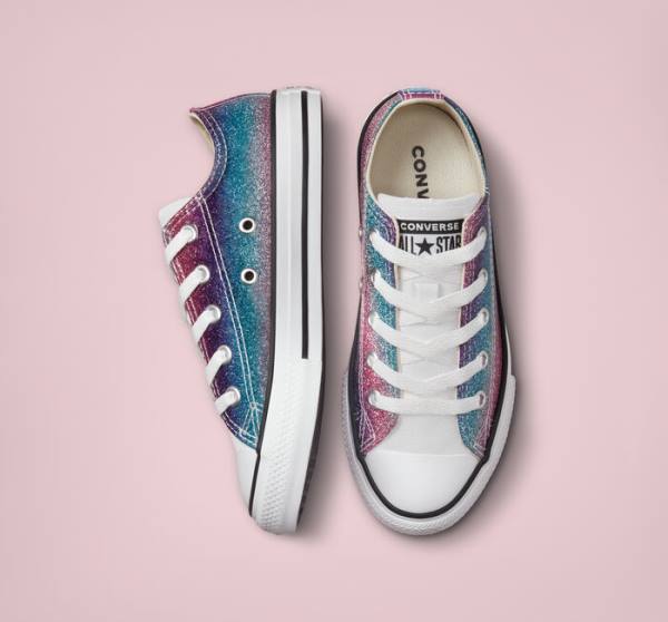 Zapatillas Bajas Converse Chuck Taylor All Star Glitter Drip Tenis Beige | CV-583UBG