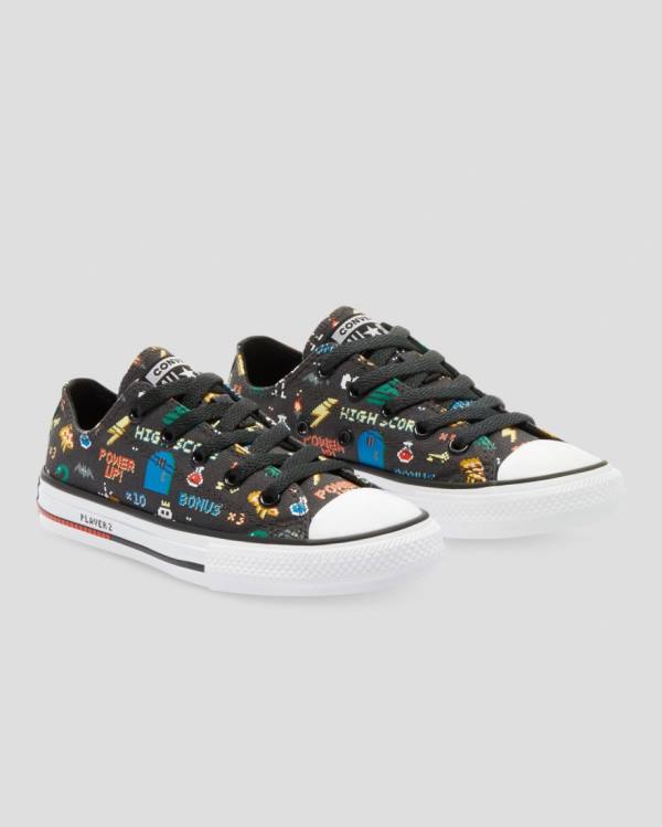 Zapatillas Bajas Converse Chuck Taylor All Star Gamer Print Tenis Negras | CV-605IEC