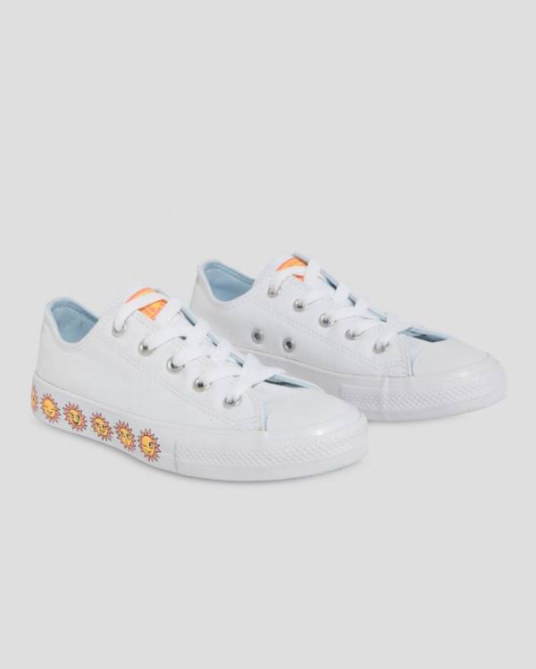 Zapatillas Bajas Converse Chuck Taylor All Star Sunny Side Print Tenis Blancas | CV-619SZK