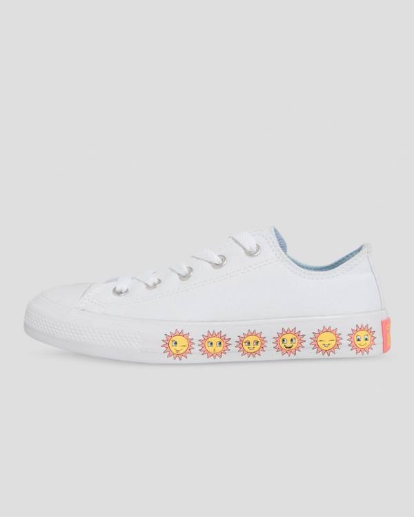 Zapatillas Bajas Converse Chuck Taylor All Star Sunny Side Print Tenis Blancas | CV-619SZK