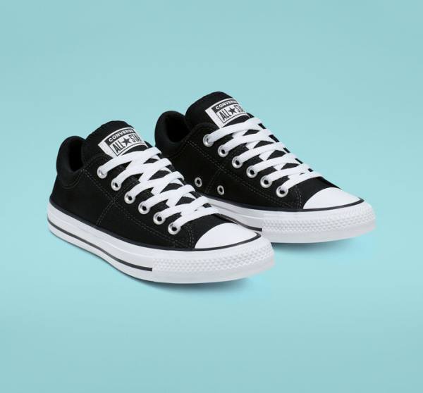 Zapatillas Bajas Converse Chuck Taylor All Star Madison Tenis Negras Blancas | CV-698JQR