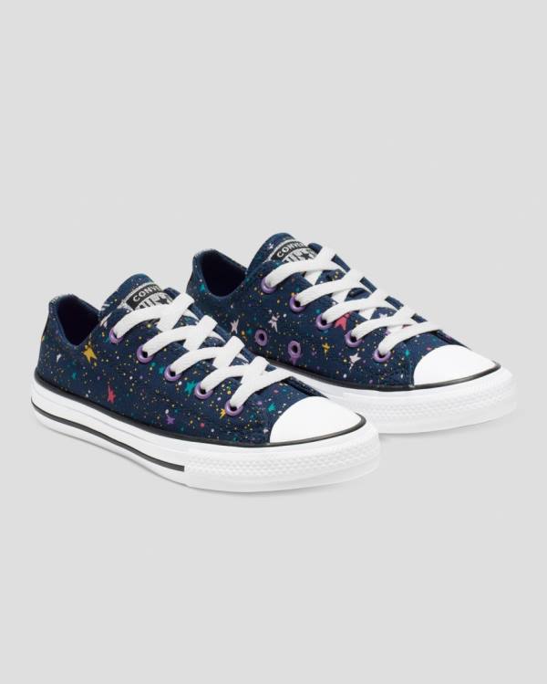 Zapatillas Bajas Converse Chuck Taylor All Star Star Print Tenis Azules Rosas | CV-719XTN