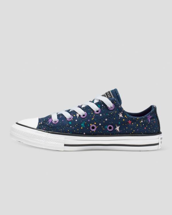 Zapatillas Bajas Converse Chuck Taylor All Star Star Print Tenis Azules Rosas | CV-719XTN